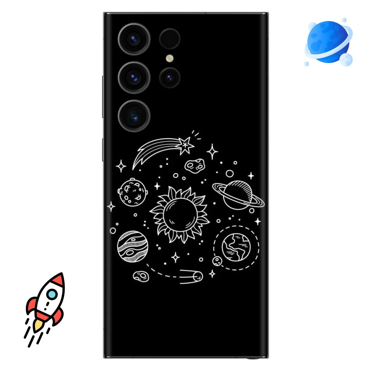 Black Sky Mobile Skin