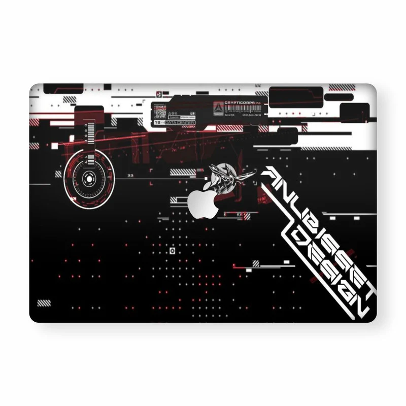 Black Tech Macbook Skin