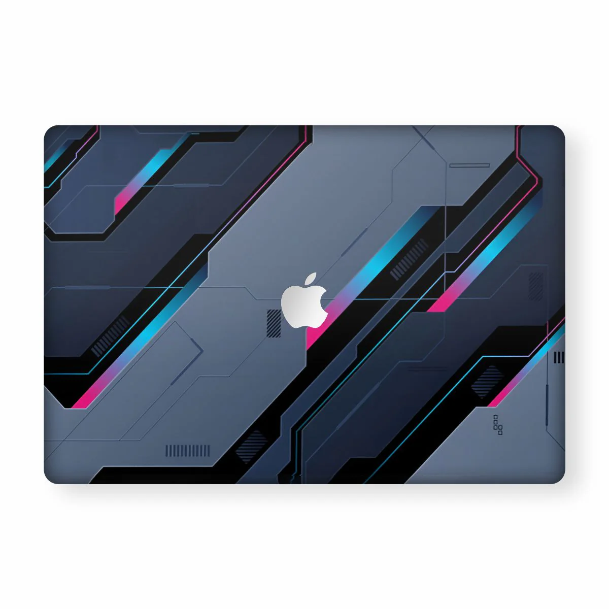 Black Techy Macbook Skin