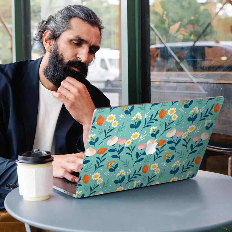 Macbook Blooming Flower 3 Laptop Skin - Image 3