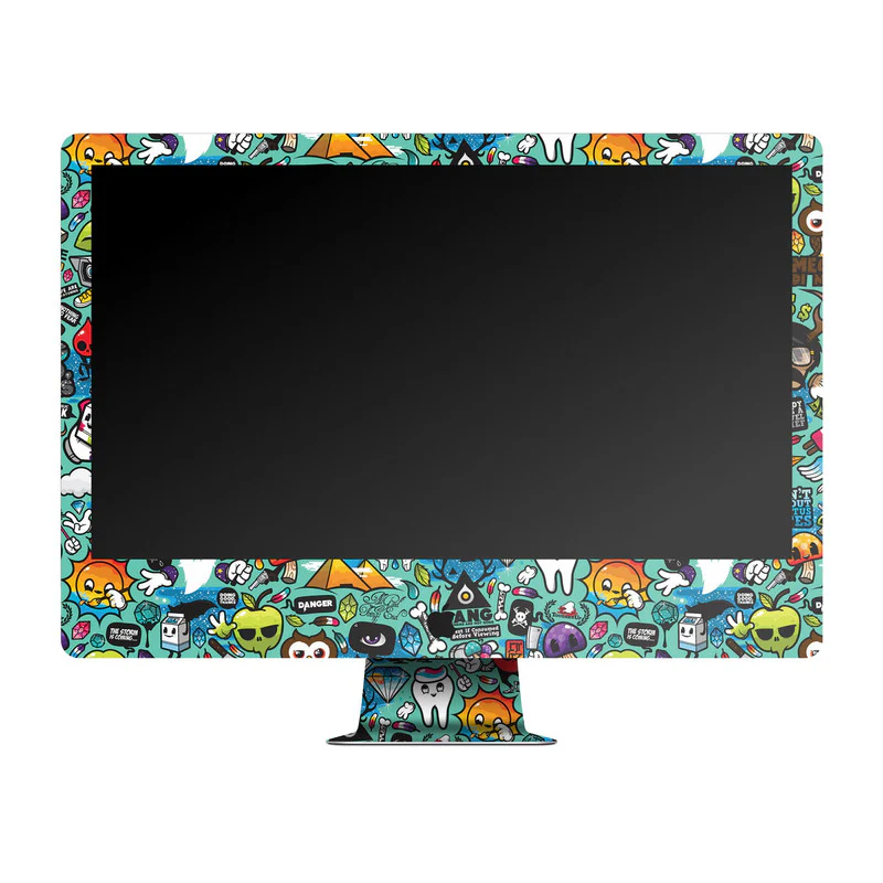 Blue Abstract Skin For Apple iMac