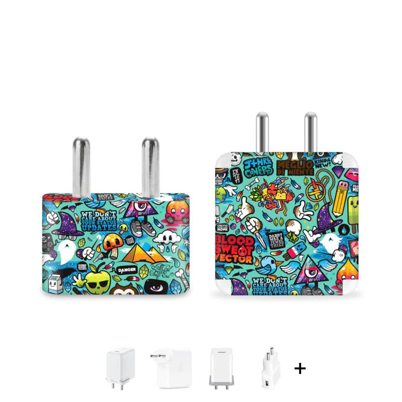 Blue Abstract Charger Skin