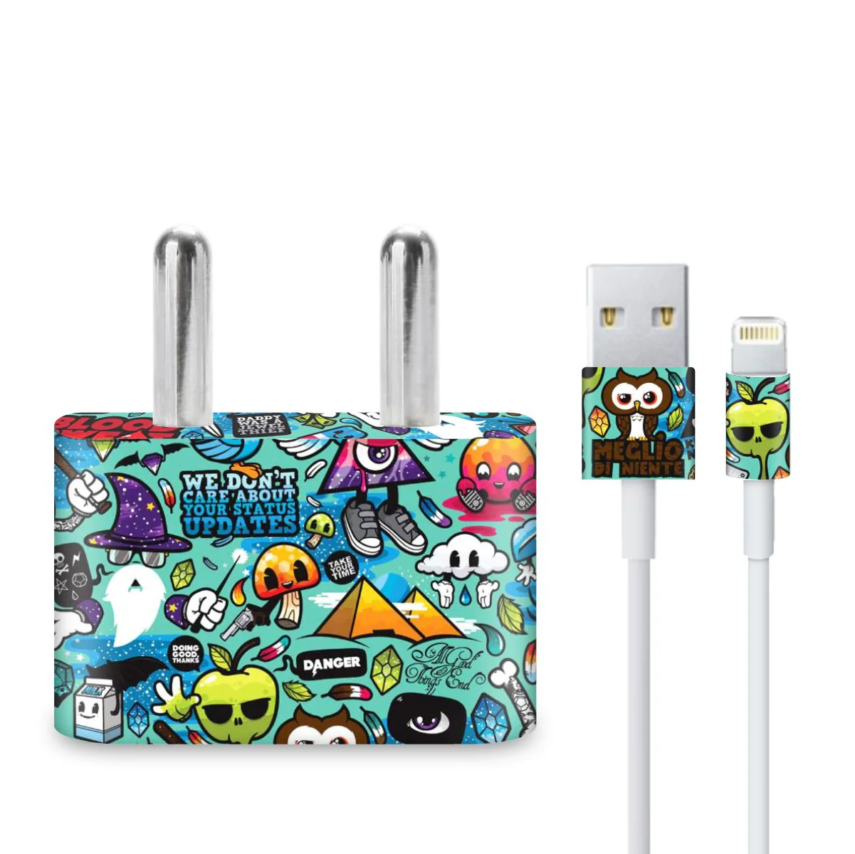 Blue Abstract Charger Skin - Image 2