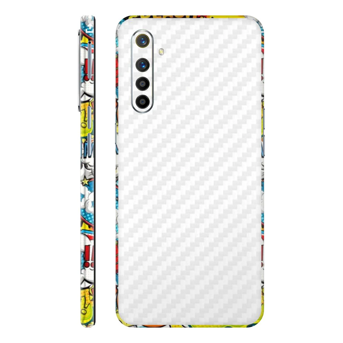 Yellow Abstract Dual Edition - White