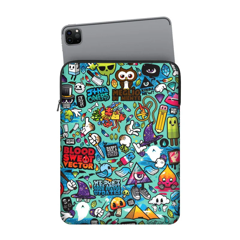 Blue Abstract iPad Sleeve