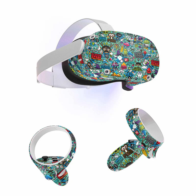 Blue Abstract Skin For Meta Oculus Quest VR