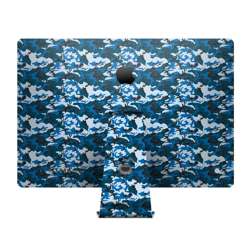 Blue Camo Skin For Apple iMac - Image 2