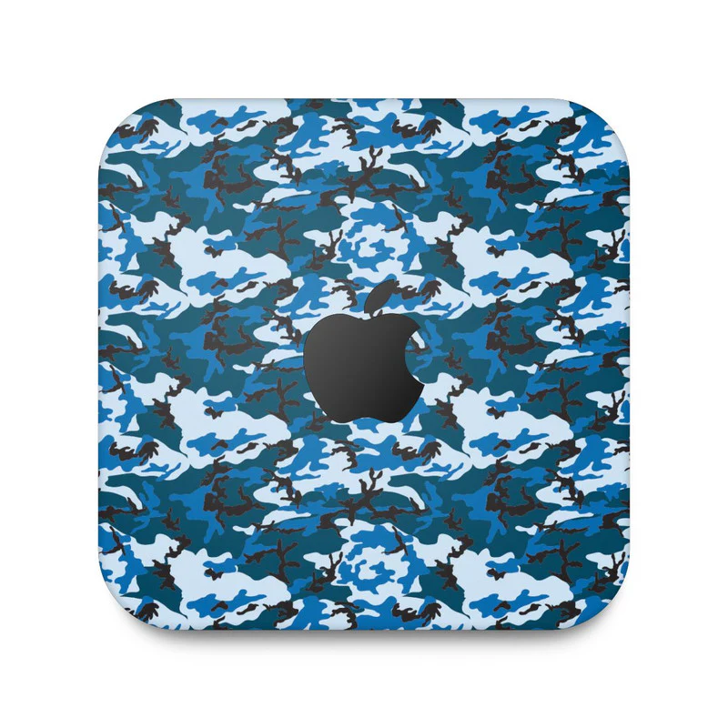 Blue Camo Skin For Apple Mac Mini