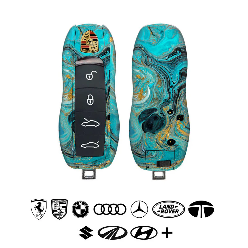Blue Gold Car Key Skins