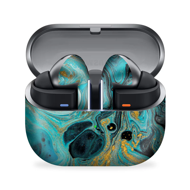 Blue Gold Samsung Galaxy Buds 3 Pro Skin