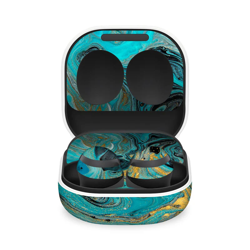 Blue Gold Skin For Samsung Galaxy Buds 2