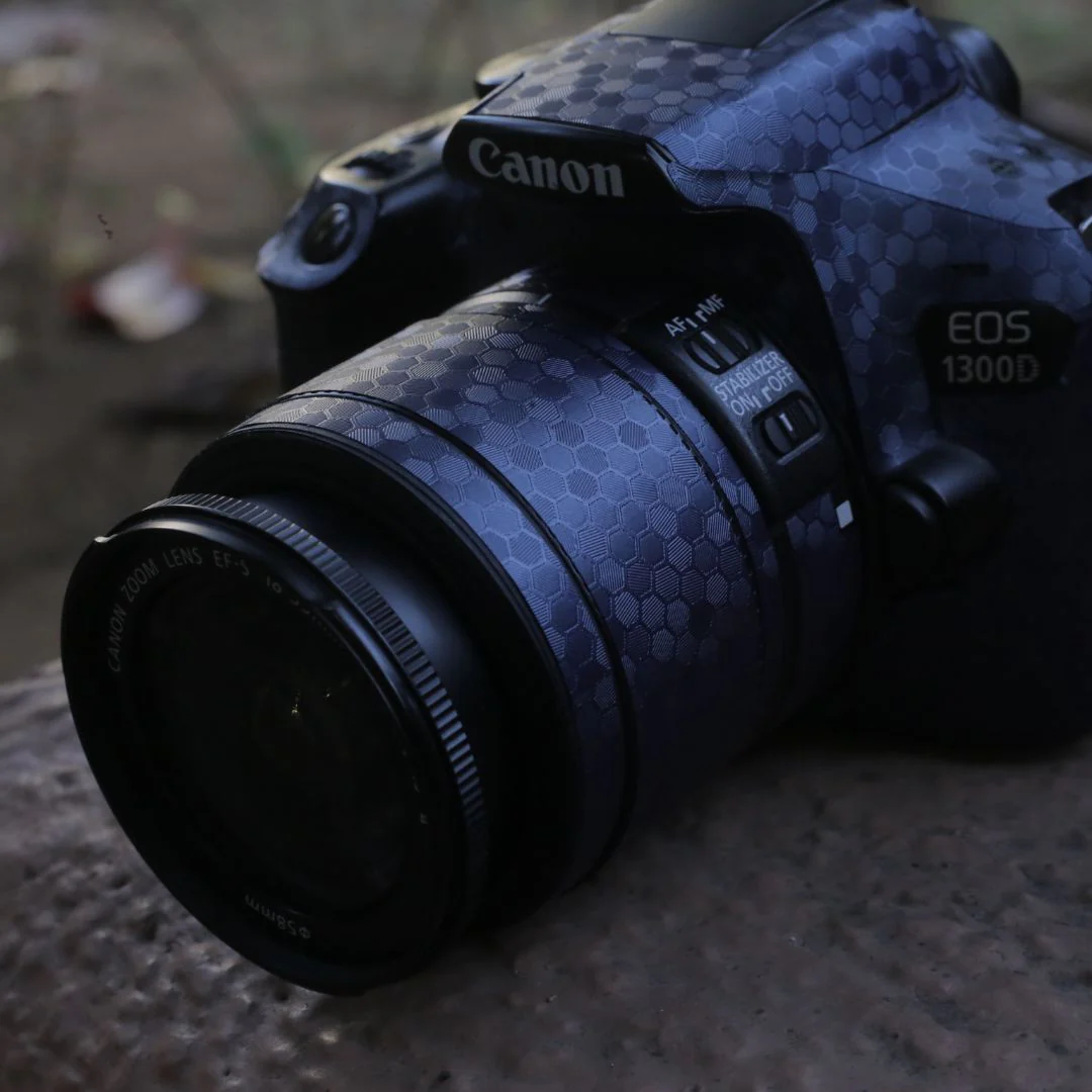 Blue HoneyComb Textured Camera skin