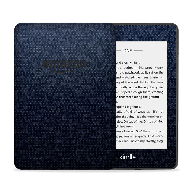 Blue Honeycomb Kindle Skin