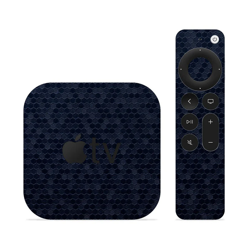 Blue Honeycomb Skin For Apple TV