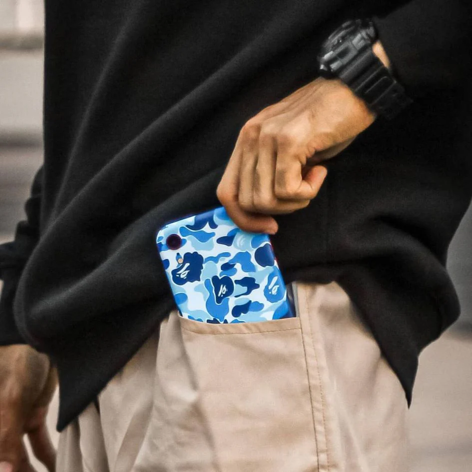 Grove Blue Camo Mobile Skin