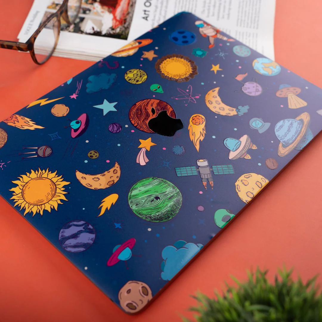Blue Space 3D Laptop Skins - Image 2