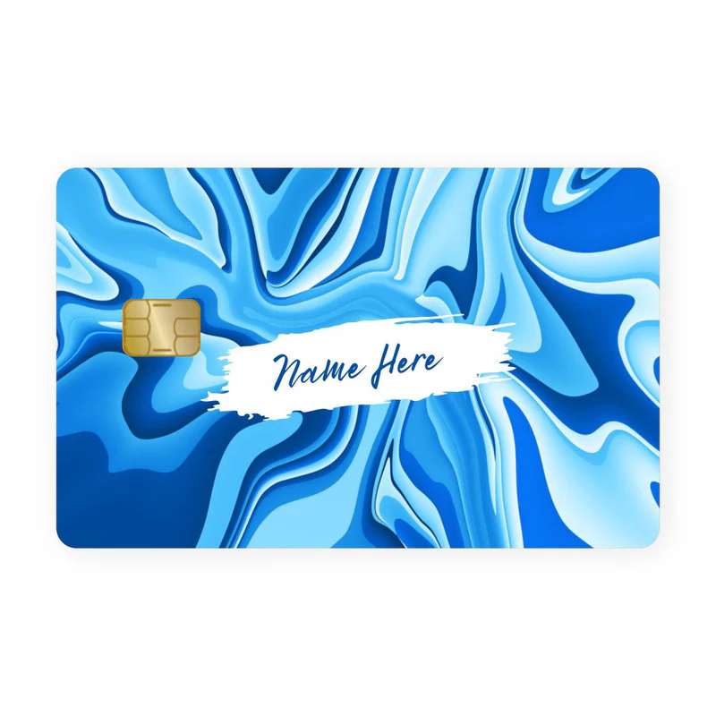 Blue Wawes Custom Name Card Skin - Image 2
