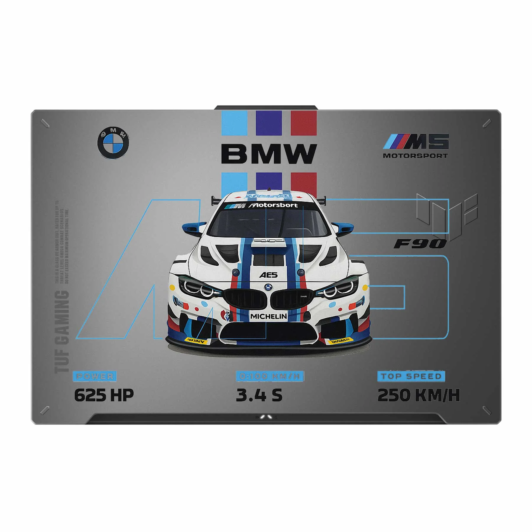 BMW E3 Transparent 3M Laptop Skin