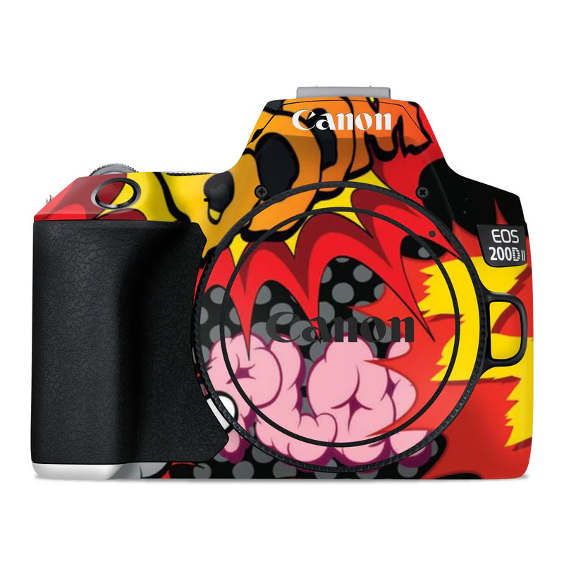 Boom Red Abstract Camera Skins - Image 2