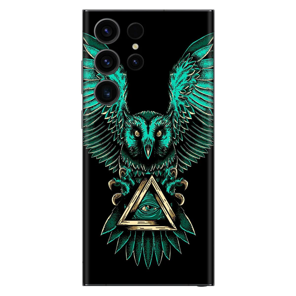 Illuminati Green Owl Mobile Skin Mobile Skin