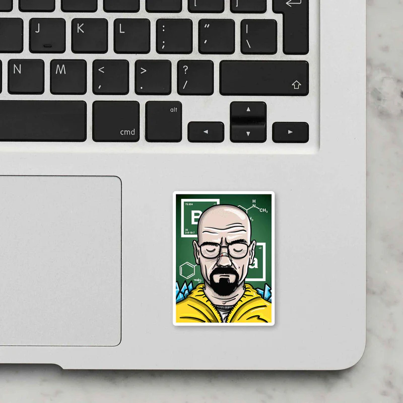 Breaking Bed Laptop Sticker