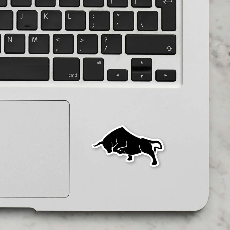 Bull Laptop Sticker - Image 2