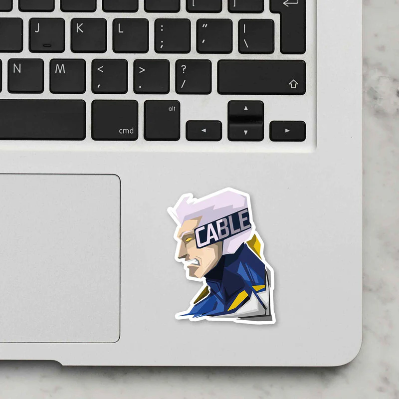 Cable Laptop Sticker - Image 2
