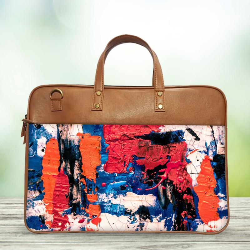 Canvas Painting  Classic Laptop Bag - Image 2