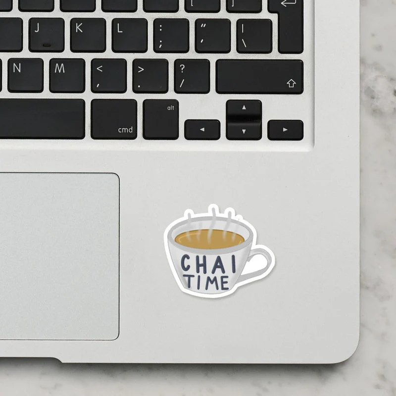 Chai Time Laptop Sticker - Image 2
