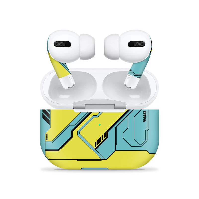 Techy Cyber Yellow Airpods Pro Skin