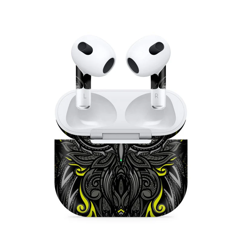 Classic Owl Yellow Airpods 3 Skin