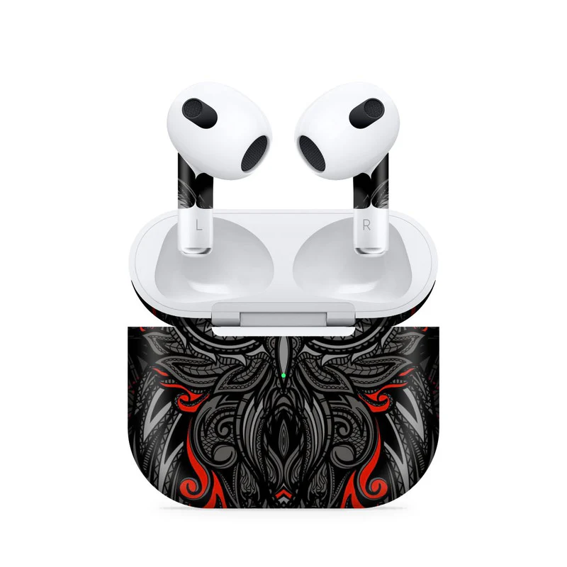 Classic Owl Red Airpods 3 Skin