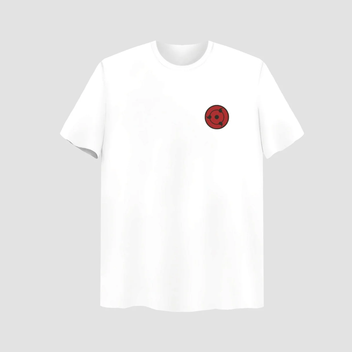 Sharingan Embroidered White Oversize T-Shirt