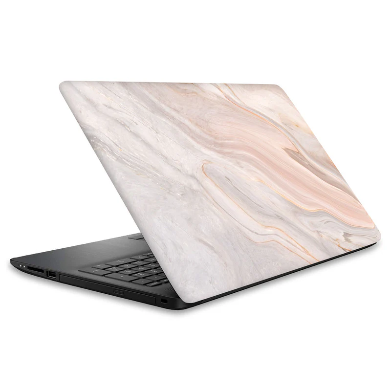 Classic Peach Marble Laptop Skin - Image 2