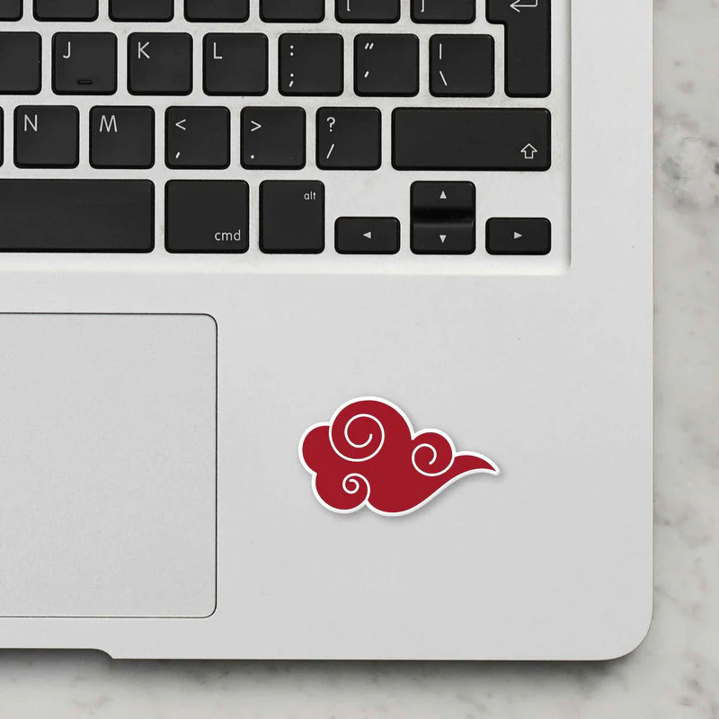 Cloudy Laptop Sticker - Image 2