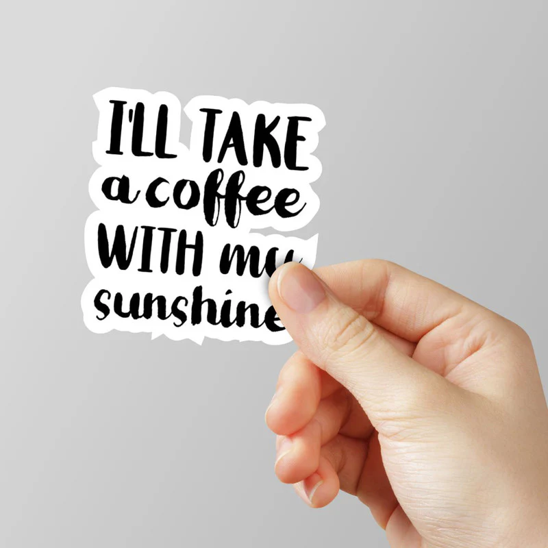 I'll Take Coffee Laptop Sticker