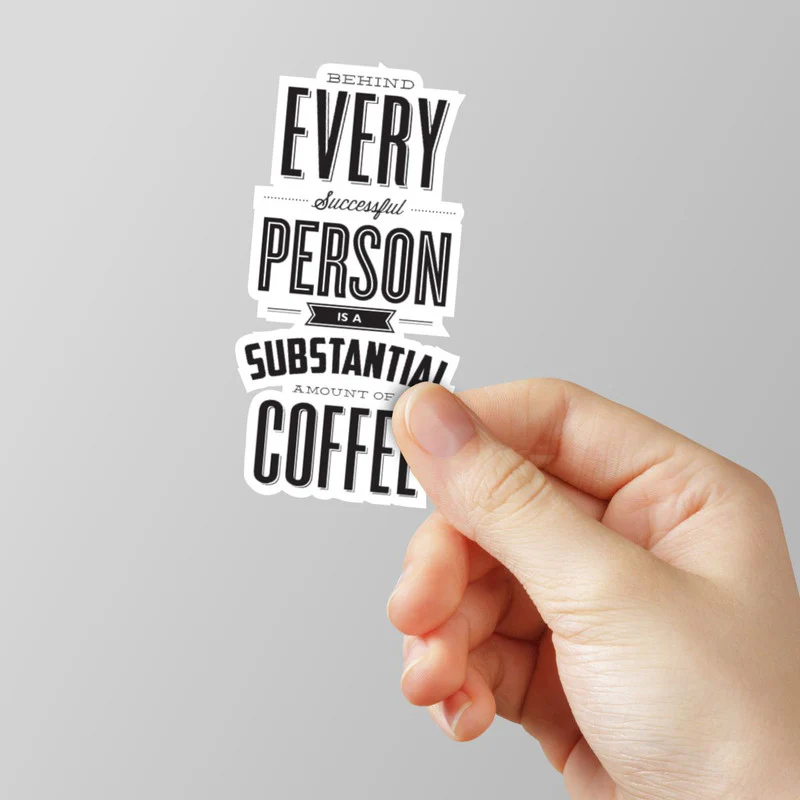 Substantial Coffee Laptop Sticker