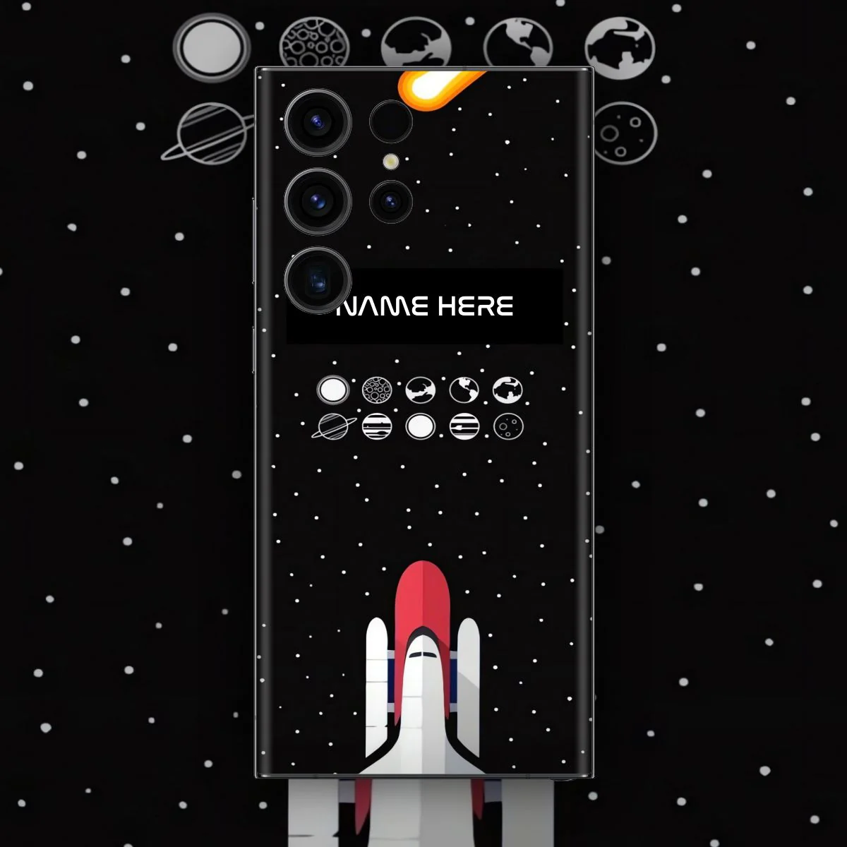 Space - Custom Name Mobile Skins