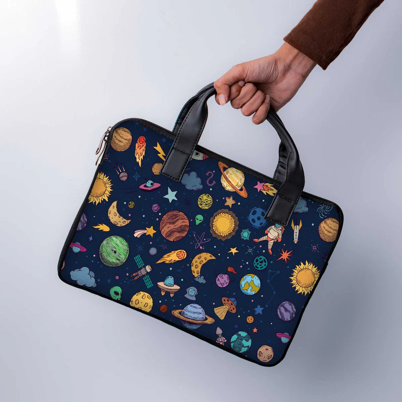 Color Space Laptop Sleeve With Handle