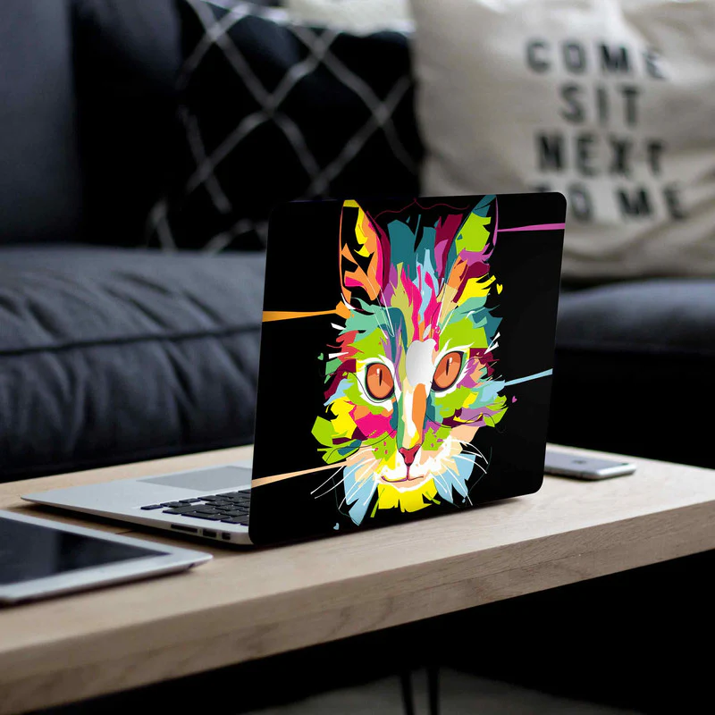 Macbook Colour Cat Laptop Skins - Image 4