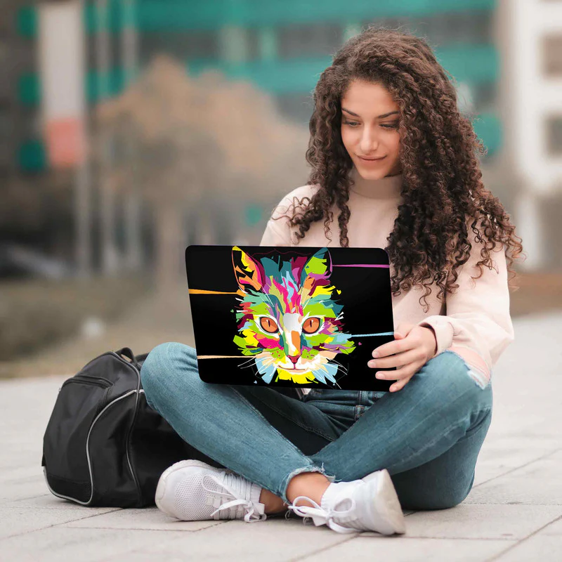 Macbook Colour Cat Laptop Skins - Image 5