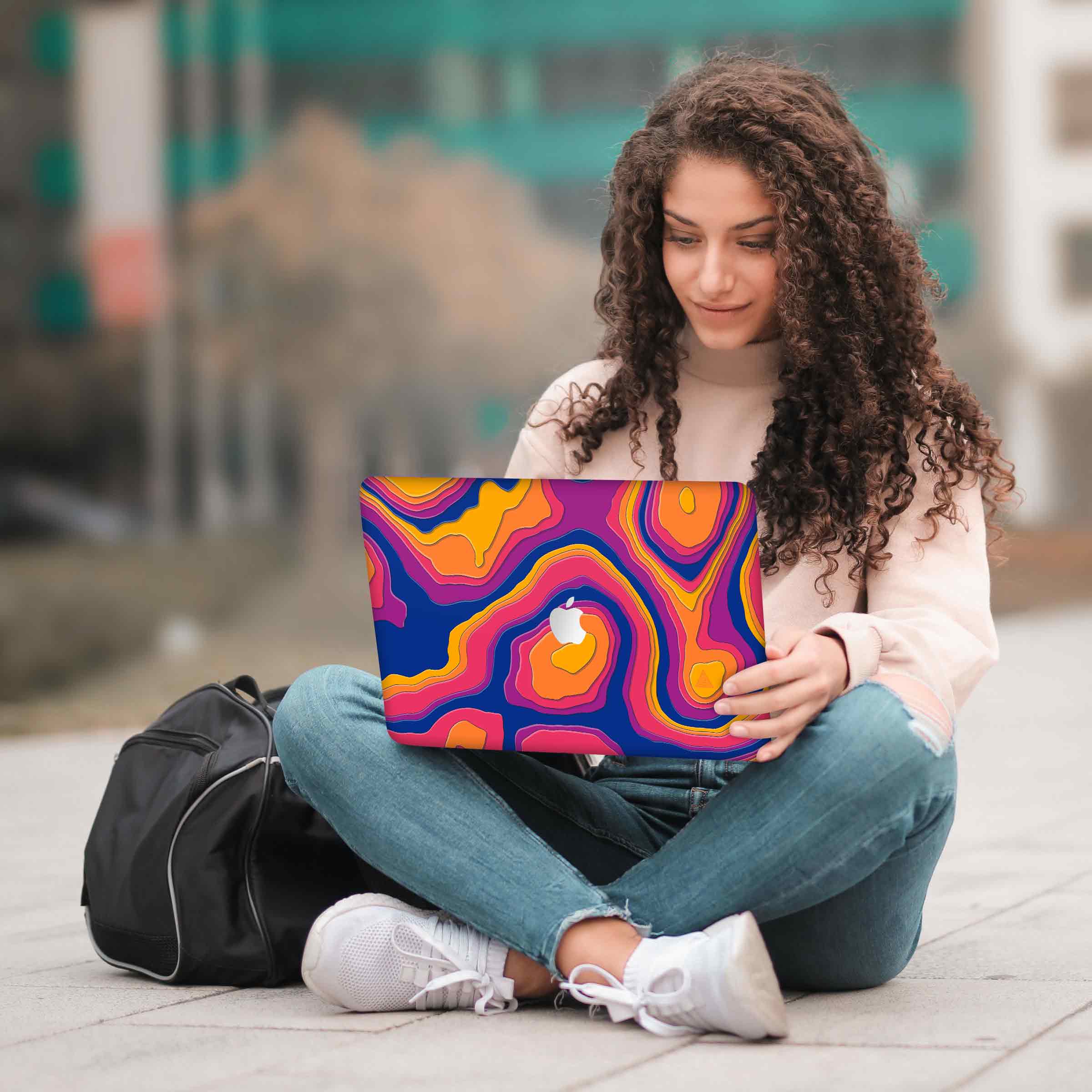 Colourful Curvature MacBook Skins Collection - Image 10