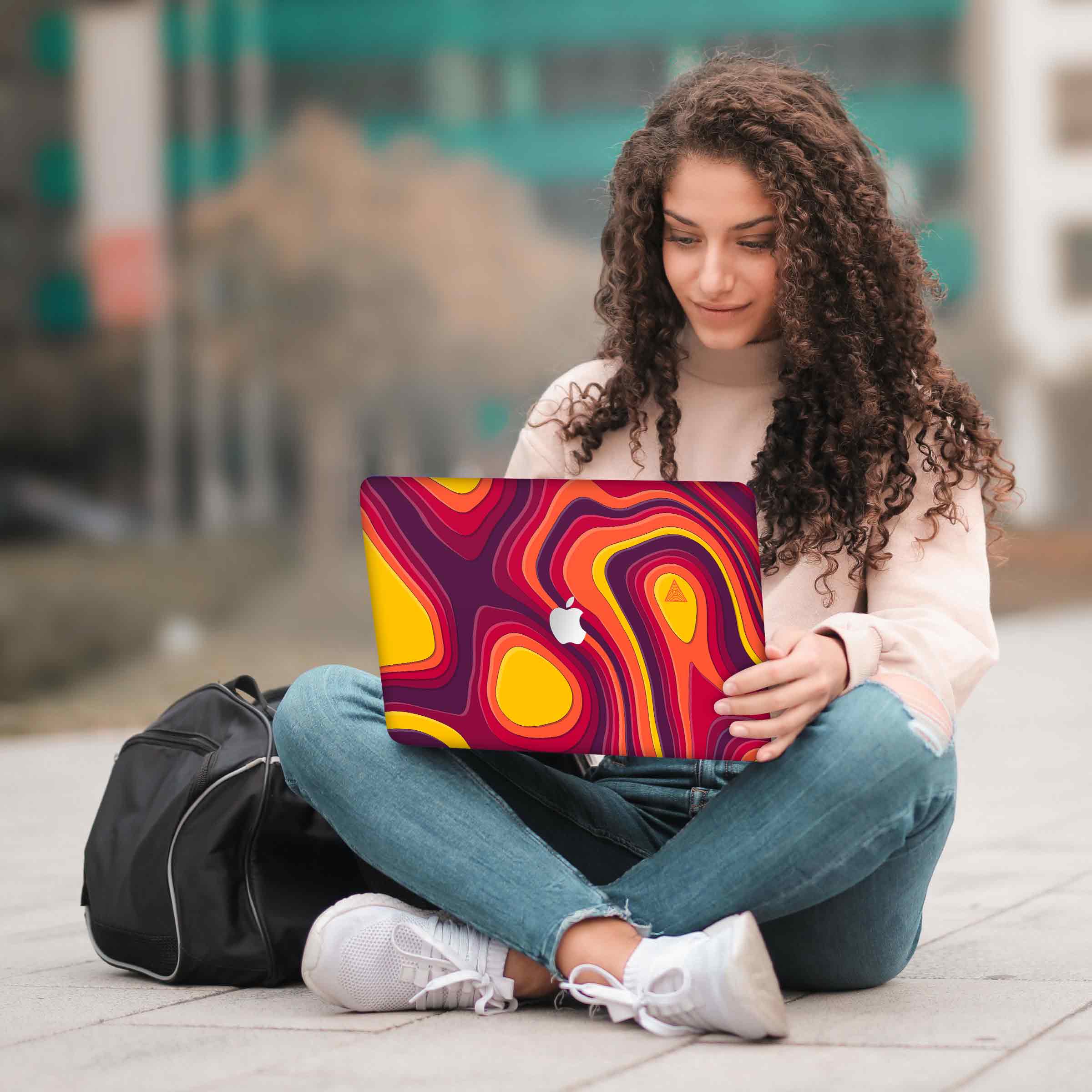 Colourful Curvature MacBook Skins Collection - Image 11