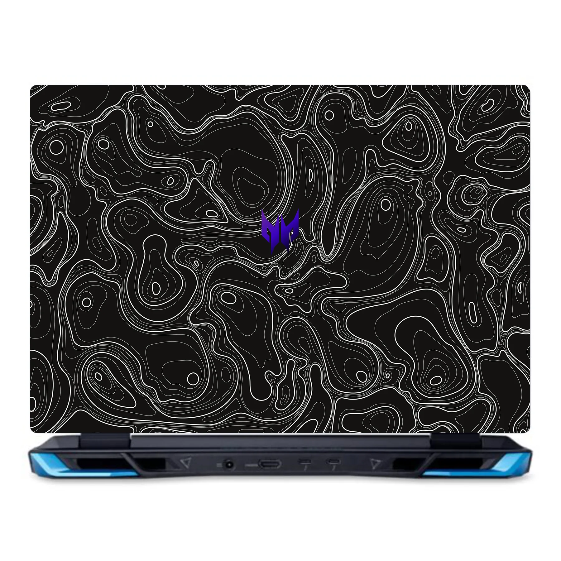 Colourful Topography Black Acer Predator Helios Neo 16 N22Q22 Laptop Skin