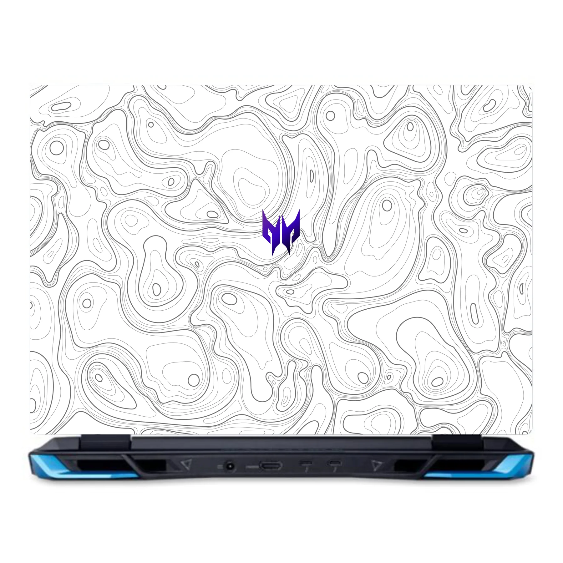 Colourful Topography White Acer Predator Helios Neo 16 N22Q22 Laptop Skin