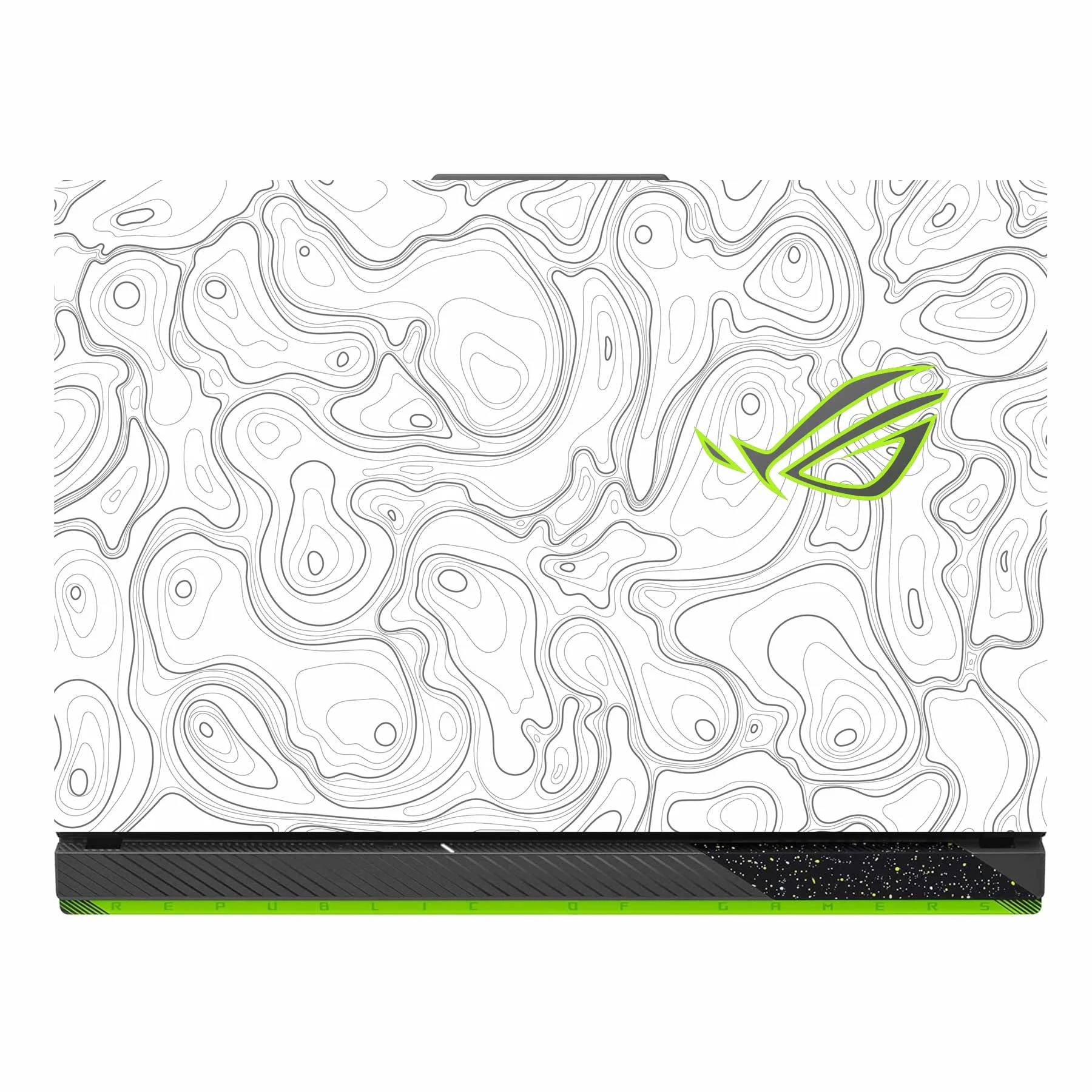 Colourful Topography White Asus ROG Strix G16 G614J Laptop Skin