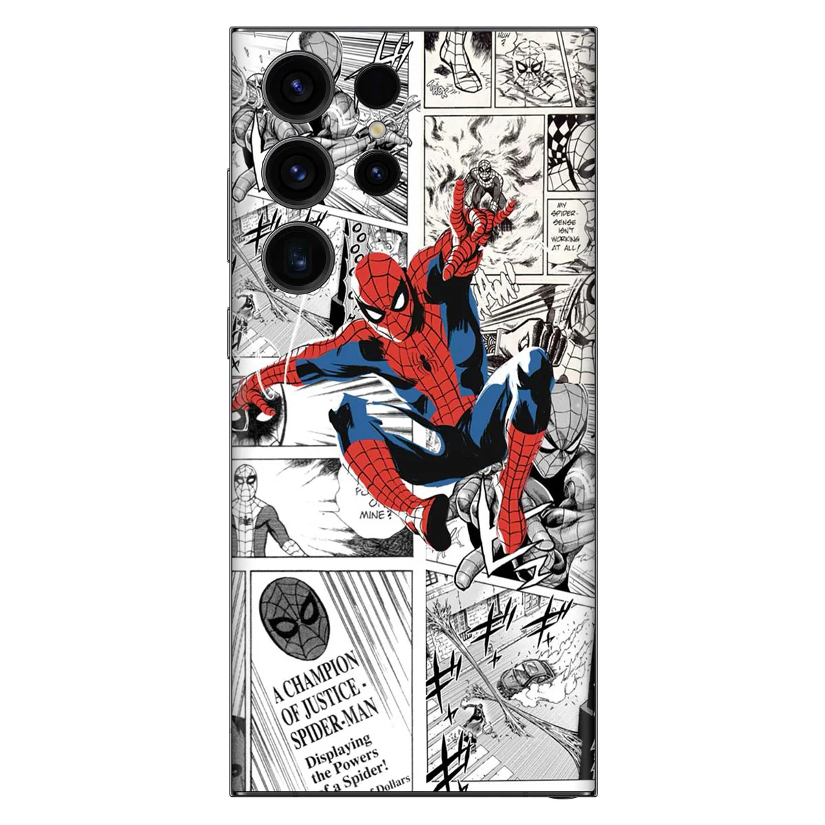 Comic Swing Spidey Mobile Skin