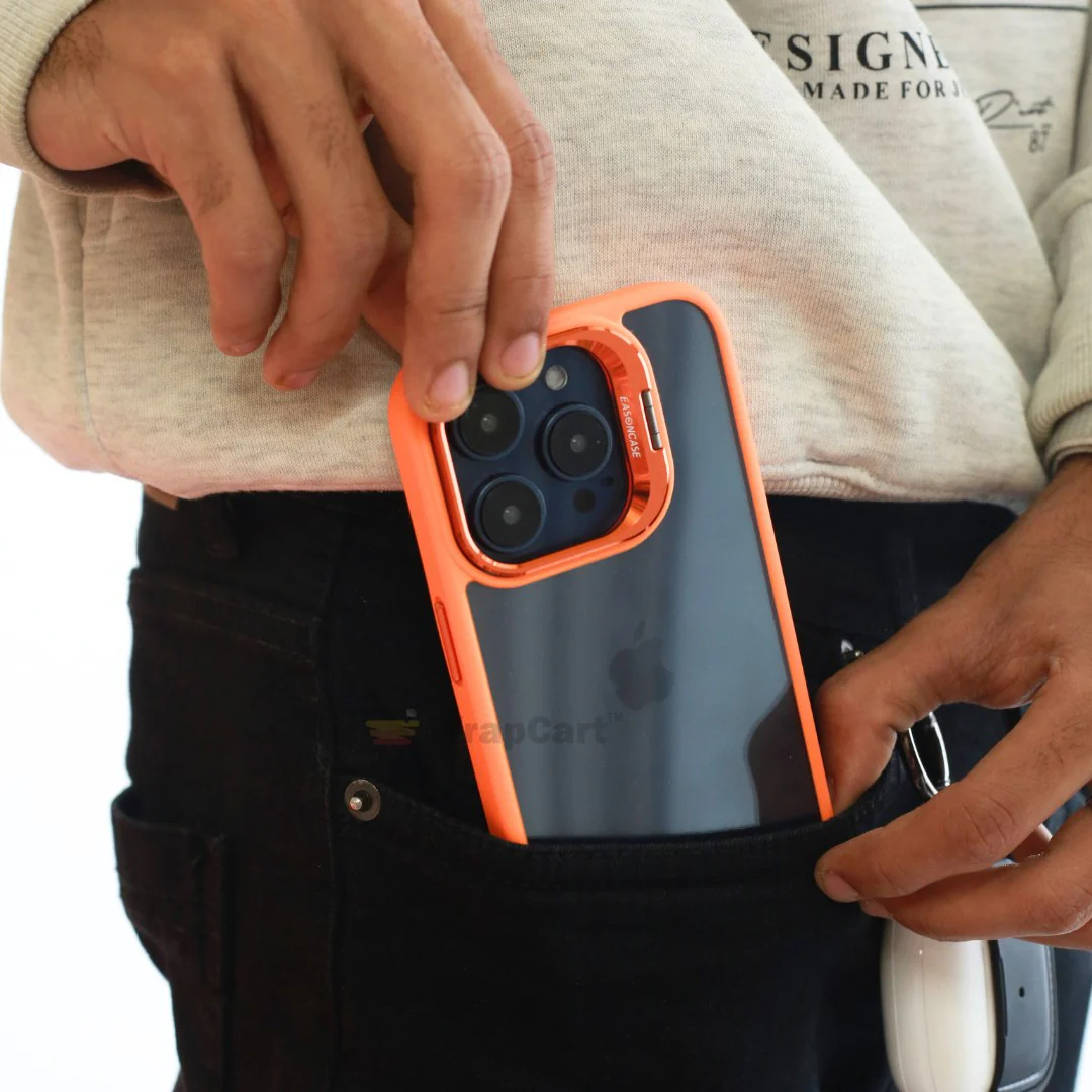 360 Bumper Cover for iPhone 15 Pro - Orange - Image 4