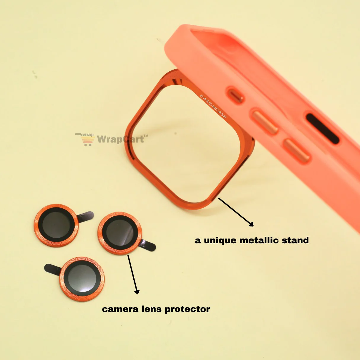 360 Bumper Cover for iPhone 15 Pro - Orange - Image 5
