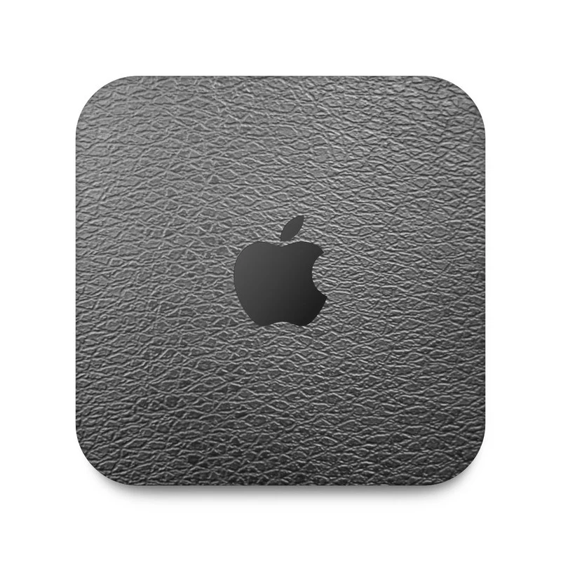 Black Leather Skin For Apple Mac Mini